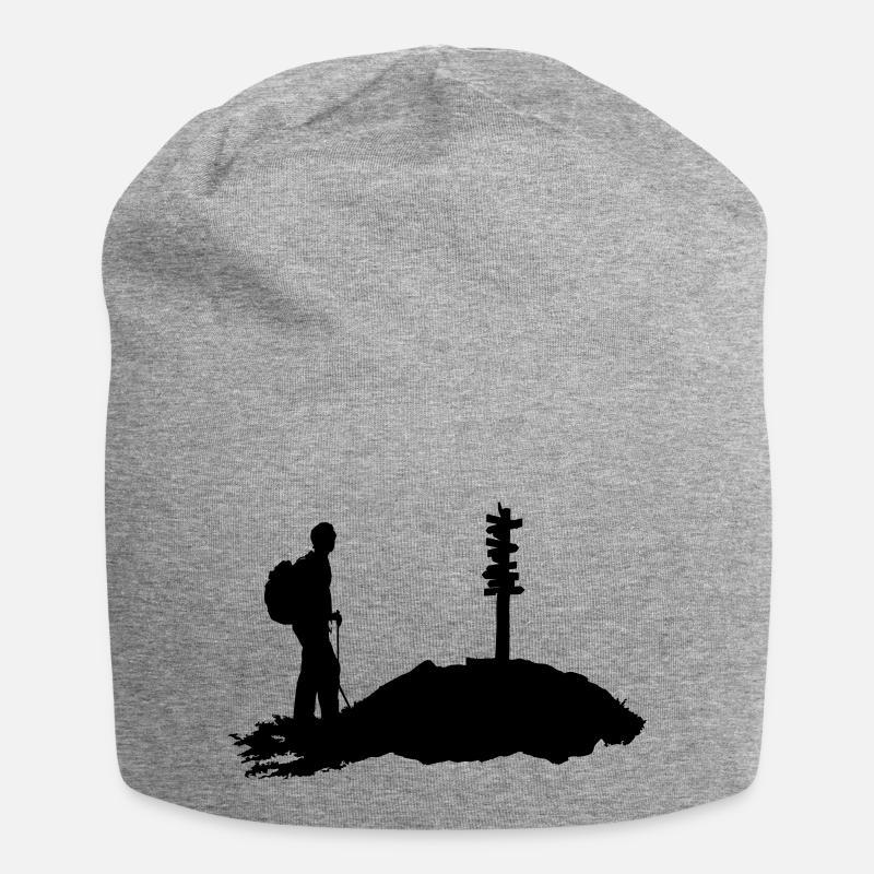 Wandern, wanderer - Jersey-Beanie - Grau meliert