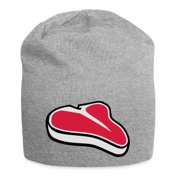 Steak - Jersey-Beanie - Grau meliert - Vorne