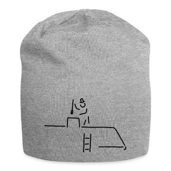 schornsteinfeger - Jersey-Beanie - Grau meliert - Vorne