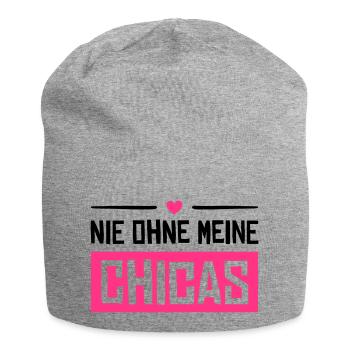 nie ohne meine chicas - Jersey-Beanie - Grau meliert - Vorne