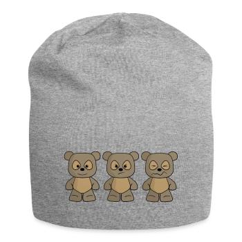 THREE BEARS - Jersey-Beanie - Grau meliert - Vorne