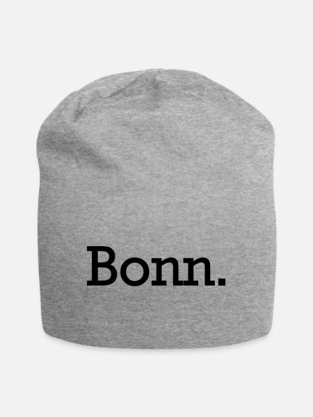 Bonn. - Jersey-Beanie - Grau meliert