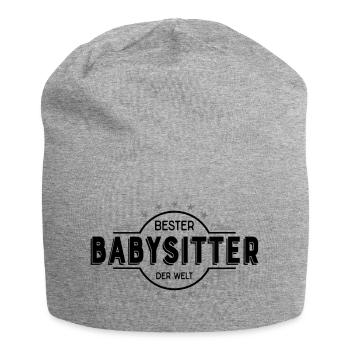 babysitter - Jersey-Beanie - Grau meliert - Vorne