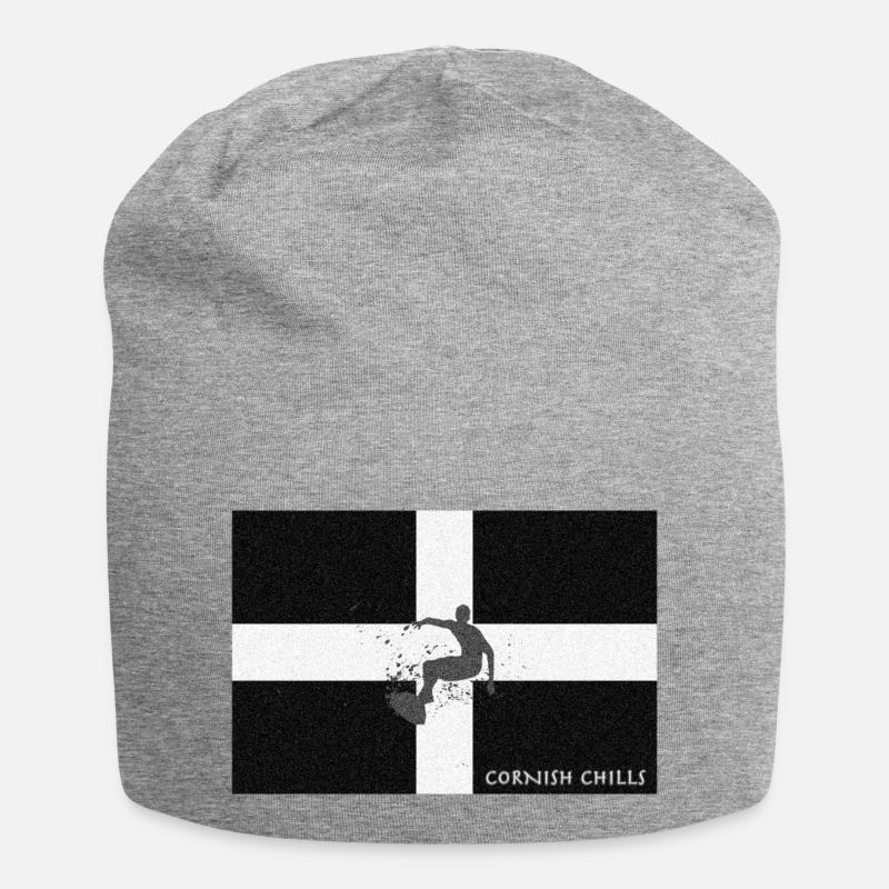 Cornwall - Cornish Shills Surfer - Jersey-Beanie - Grau meliert