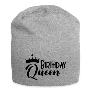 Birthday Queen - Bonnet en jersey - gris chiné - Devant