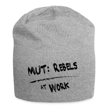 MUT Rebels schwarz - Jersey-Beanie - Grau meliert - Vorne