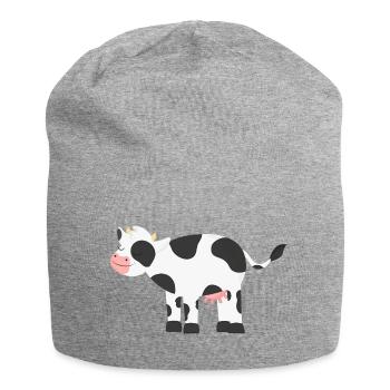Vache Vaches - Bonnet en jersey - gris chiné - Devant