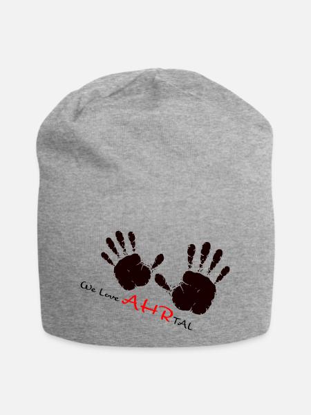 We Love Ahrtal - Jersey-Beanie - Grau meliert
