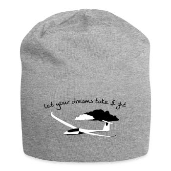 Glider Gliding Gliding Gliding Glider - Jersey Beanie - heather grey - Front