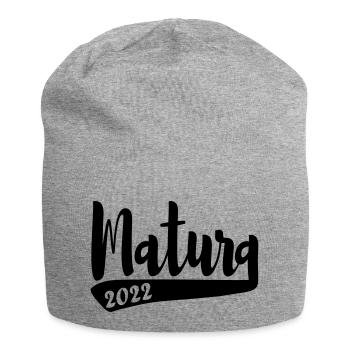 Abschluss Matura 2022 schlicht Ak 22 - Jersey-Beanie - Grau meliert - Vorne