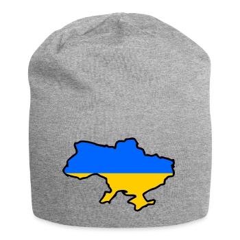 Ukraine - Jersey-Beanie - Grau meliert - Vorne