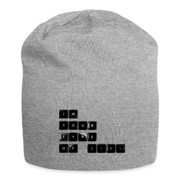 Je suis ton genre de fille - Bonnet en jersey - gris chiné - Devant