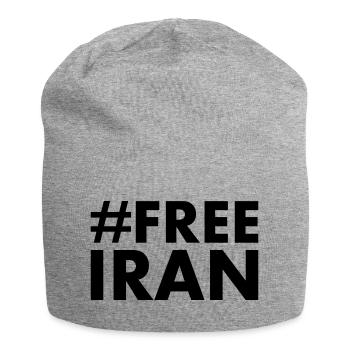 Free iran - Jersey-Beanie - Grau meliert - Vorne