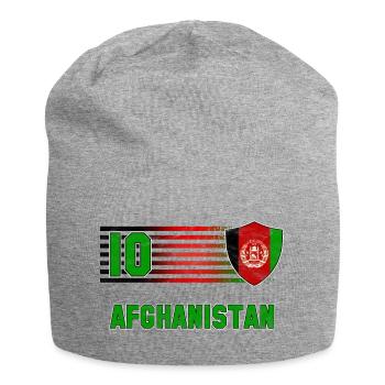 Afghanistan Football Team - Jersey Beanie - heather grey - Front