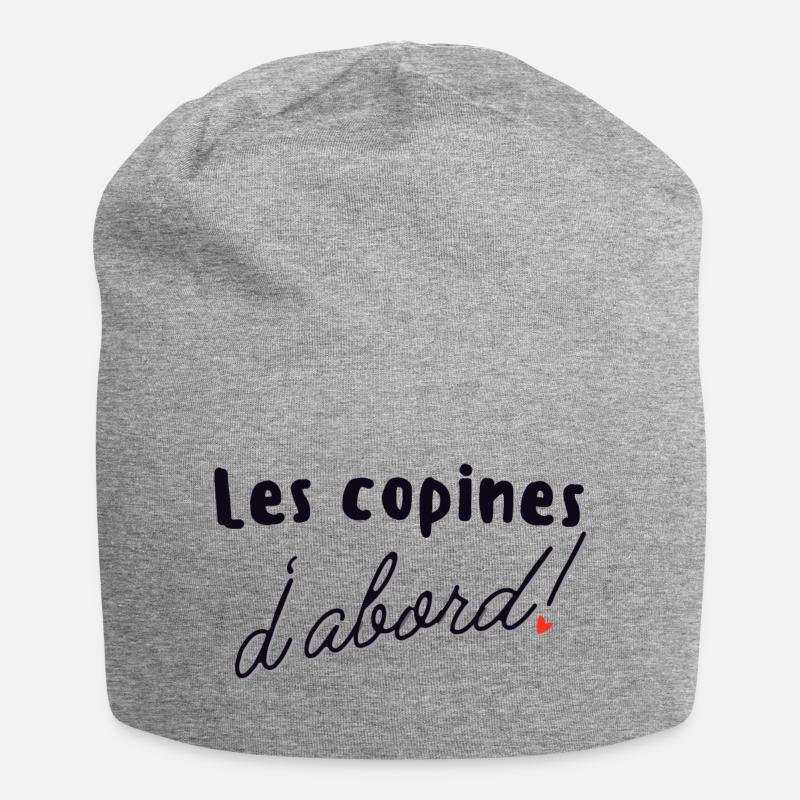 Les Copines D'abord - Bonnet en jersey - gris chiné