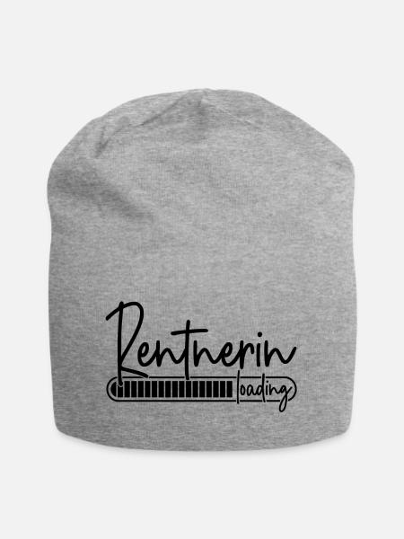 Rentnerin Loading - Jersey-Beanie - Grau meliert