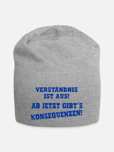 verständnis ist aus, Ouzimade - Jersey-Beanie - Grau meliert