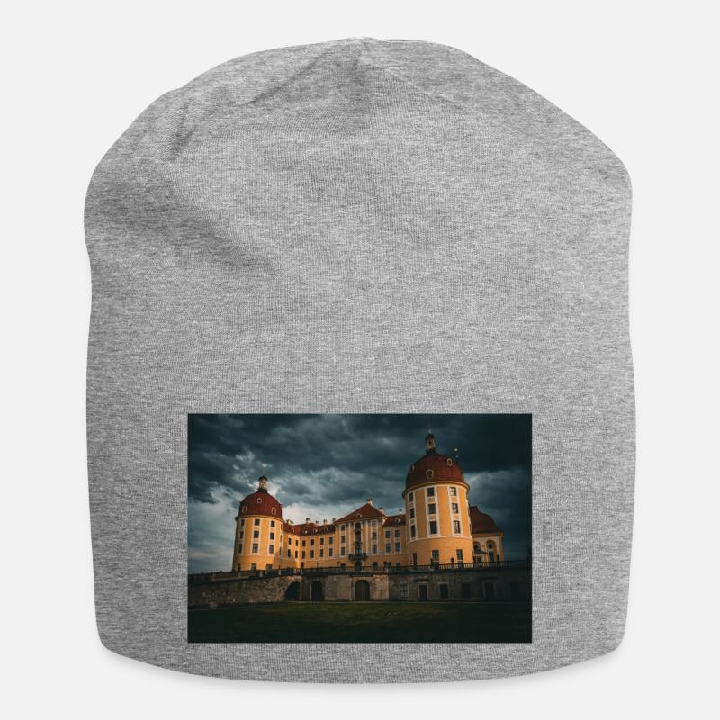 Château de Moritzburg, Dresde, Saxe - Bonnet en jersey - gris chiné