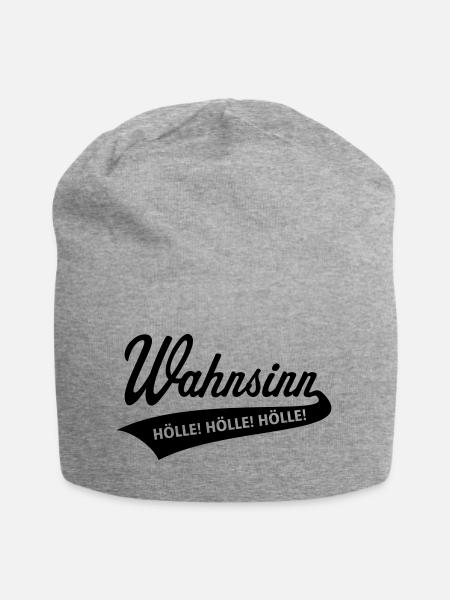 Wahnsinn – Hölle! Hölle! Hölle! (Black) - Jersey-Beanie - Grau meliert