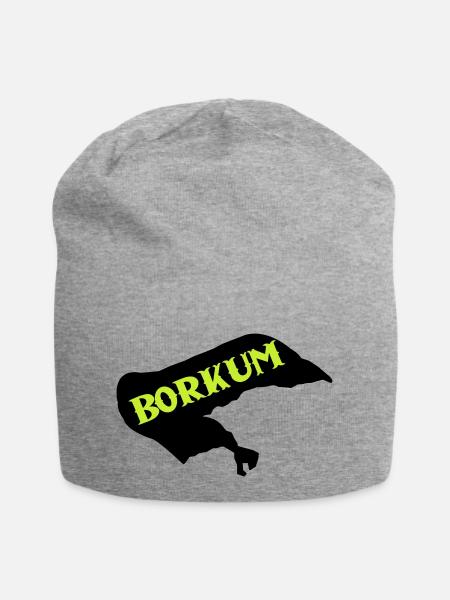 borkum insel - Jersey-Beanie - Grau meliert