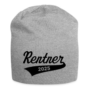 Rentner 2025 (Rente / Ruhestand / Black) - Jersey-Beanie - Grau meliert - Vorne