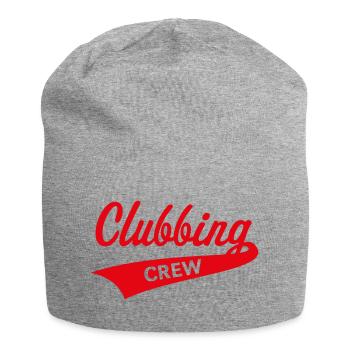 Clubbing Crew (Fête / Célébrations / Danse / Rouge) - Bonnet en jersey - gris chiné - Devant