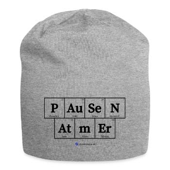 Pausen Atmer (helle Stoffe) - Jersey-Beanie - Grau meliert - Vorne