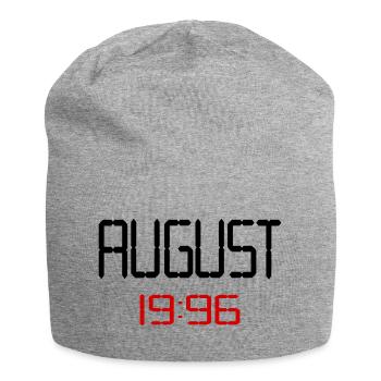 August 1996 - 30. Geburtstag - Jersey-Beanie - Grau meliert - Vorne