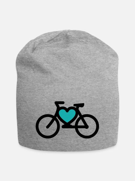 i ike my bike - Jersey Beanie - heather grey