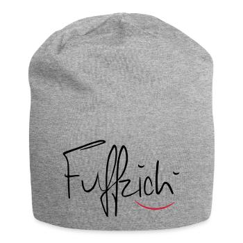 fünfzig - Jersey-Beanie - Grau meliert - Vorne