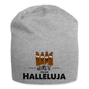 4Würste für ein Halleluja - Jersey-Beanie - Grau meliert - Vorne