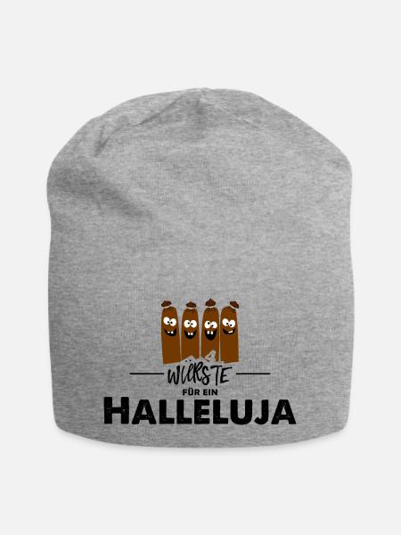 4Würste für ein Halleluja - Jersey-Beanie - Grau meliert