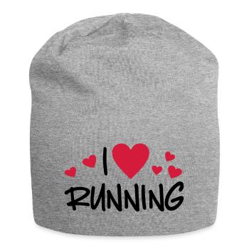 courir - Bonnet en jersey - gris chiné - Devant