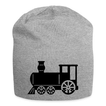 dampflok - Jersey-Beanie - Grau meliert - Vorne
