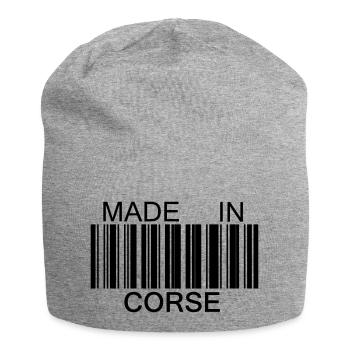 Made in Korsika - Jersey-Beanie - Grau meliert - Vorne