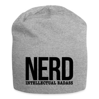 nerd - Jersey Beanie - heather grey - Front