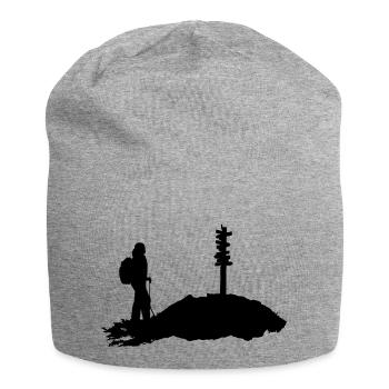 Hiking, Hiker - Jersey Beanie - heather grey - Front