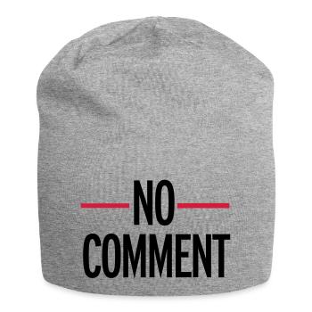 No Comment - Bonnet en jersey - gris chiné - Devant