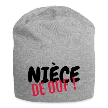 Niece Nichte Nièce Baby Bébé Family - Jersey Beanie - heather grey - Front