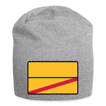 Place name sign blank - fill in yourself! - Jersey Beanie - heather grey - Front