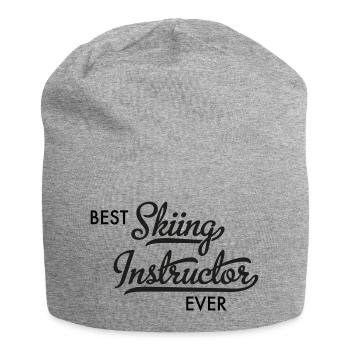 Moniteur de ski - Bonnet en jersey - gris chiné - Devant