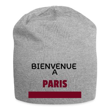 BIENVENUE à PARIS - Bonnet en jersey - gris chiné - Devant