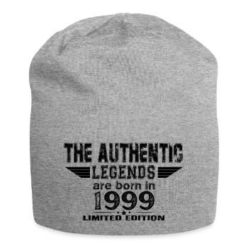 Les légendes sont nées en Vintage - Bonnet en jersey - gris chiné - Devant