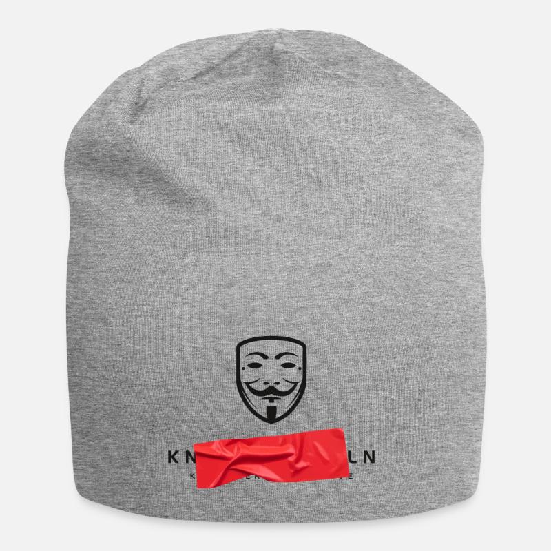 KNZLRMT/HM, Red Taped - Jersey-Beanie - Grau meliert