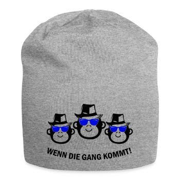 Monkey Gang - Jersey Beanie - heather grey - Front