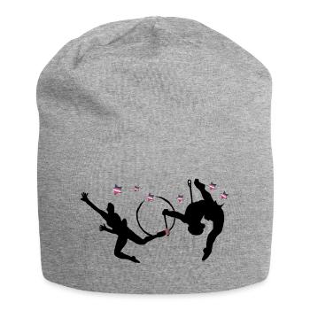 Rhythmic gymnastics with hoops - Jersey Beanie - heather grey - Front