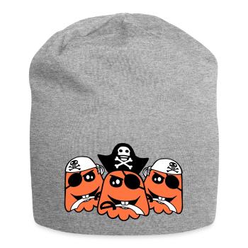3 Pirate Fantômes Fantômes Drôle Mal Halloween - Bonnet en jersey - gris chiné - Devant
