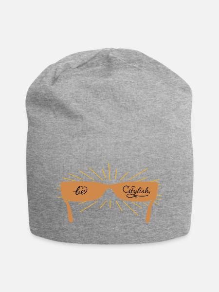 be stylish mit einer Sonnenbrille - Jersey-Beanie - Grau meliert