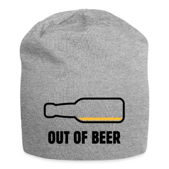Out Of Beer (Bier / Bierchen / Biertrinker POS 2C) - Jersey-Beanie - Grau meliert - Vorne