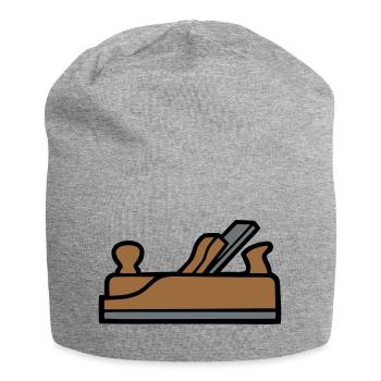 Hobel Tischler Icon - Jersey-Beanie - Grau meliert - Vorne